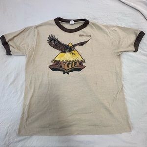 Vintage "The American Eagle" ringer T-Shirt Size XL